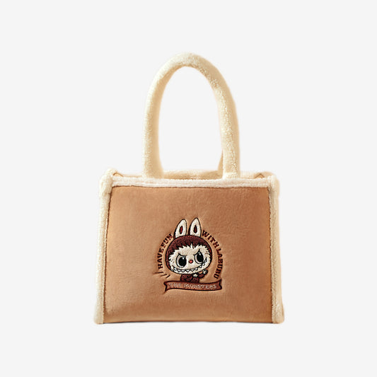 Klasik Çanta Serisi- LABUBU Peluş Tote Çanta