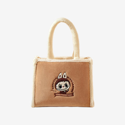 Klasik Çanta Serisi- LABUBU Peluş Tote Çanta